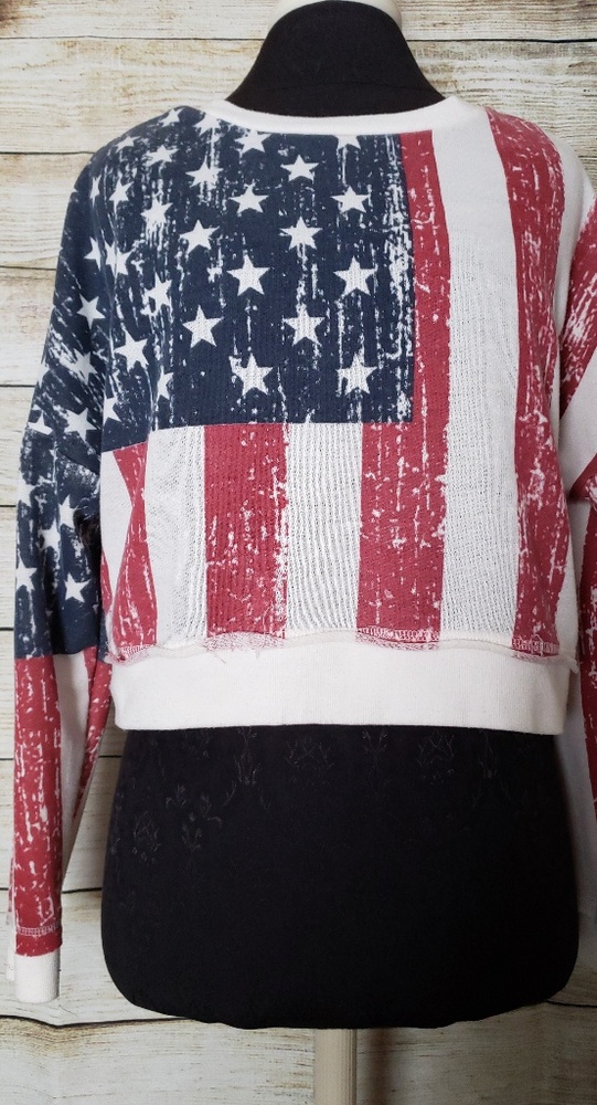U.S Flag Crop Top